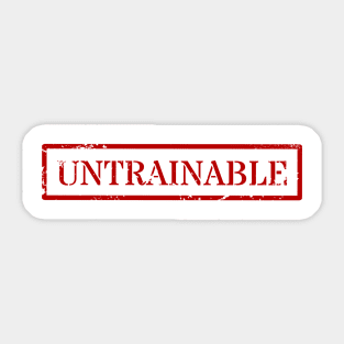 Untrainable Sticker